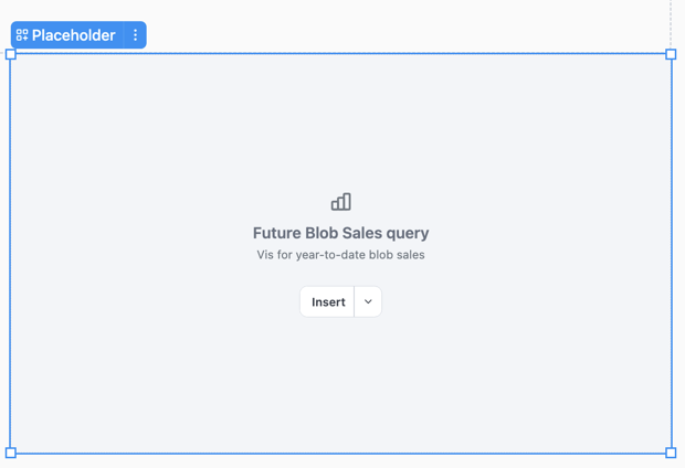 Example of a generic placeholder item with a label and description